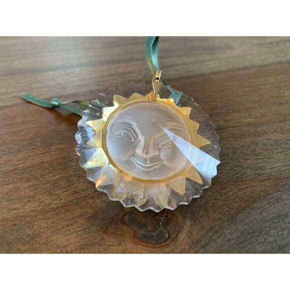 Swarovski Christmas Memories Ornament Crystal Sun Face Sun God EUC in Box - Picture 3 of 9